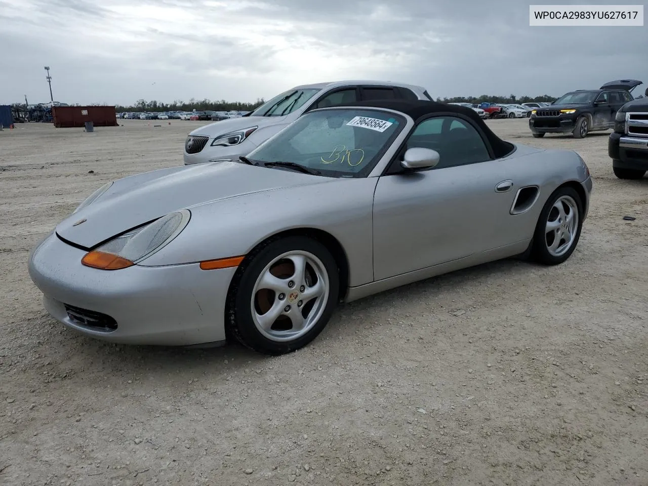 2000 Porsche Boxster VIN: WP0CA2983YU627617 Lot: 79648564