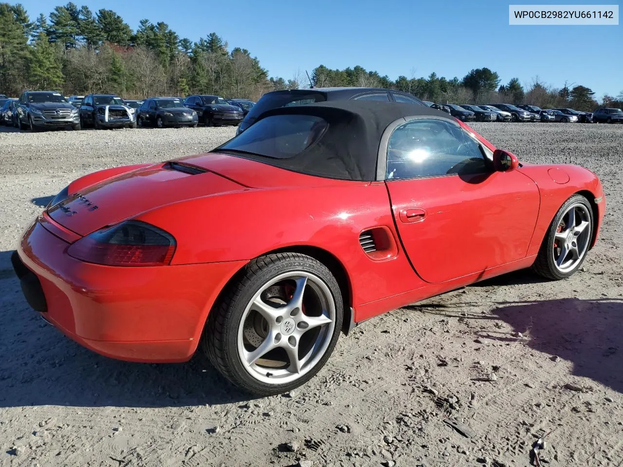 2000 Porsche Boxster S VIN: WP0CB2982YU661142 Lot: 80261724