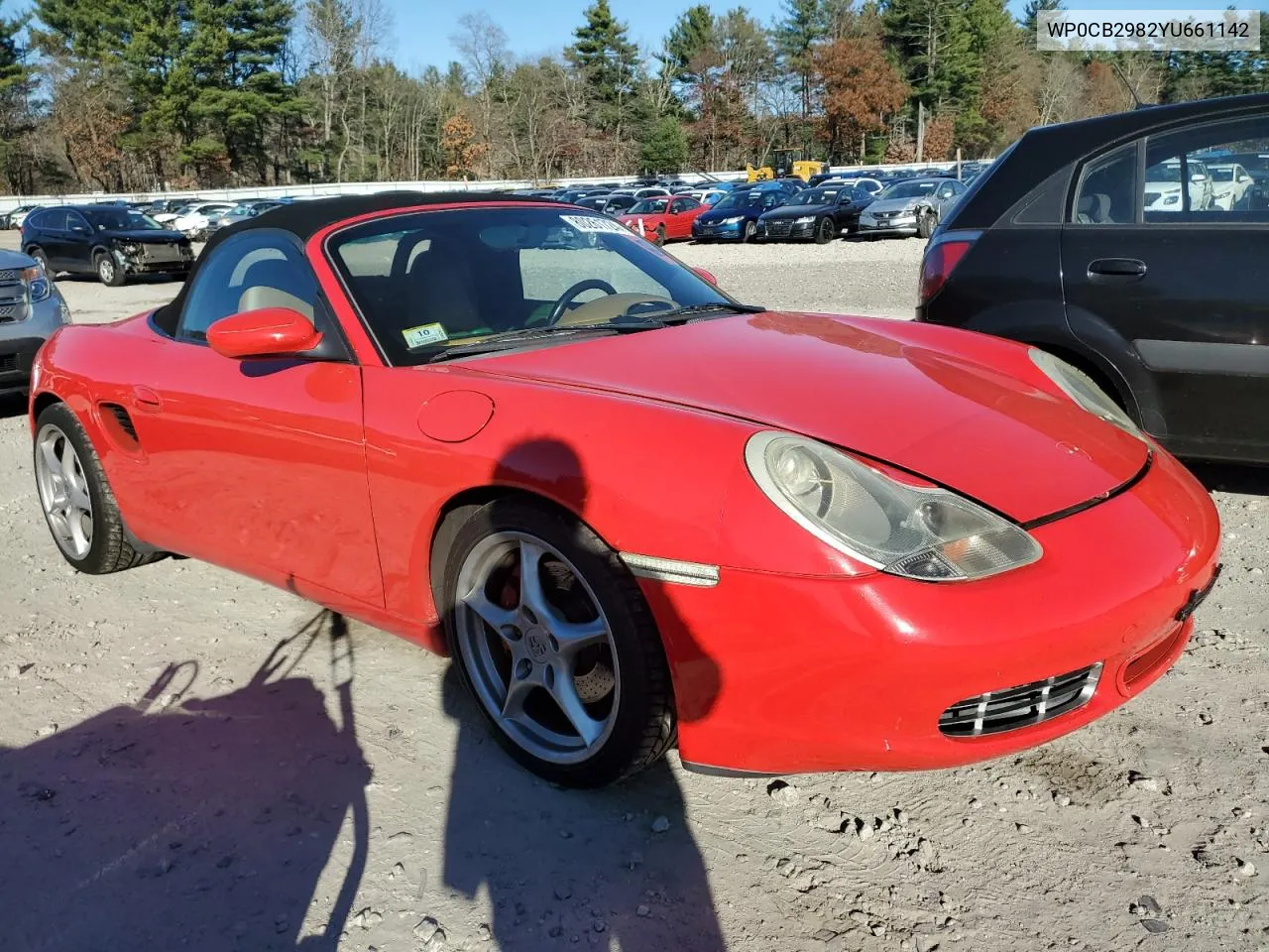 2000 Porsche Boxster S VIN: WP0CB2982YU661142 Lot: 80261724