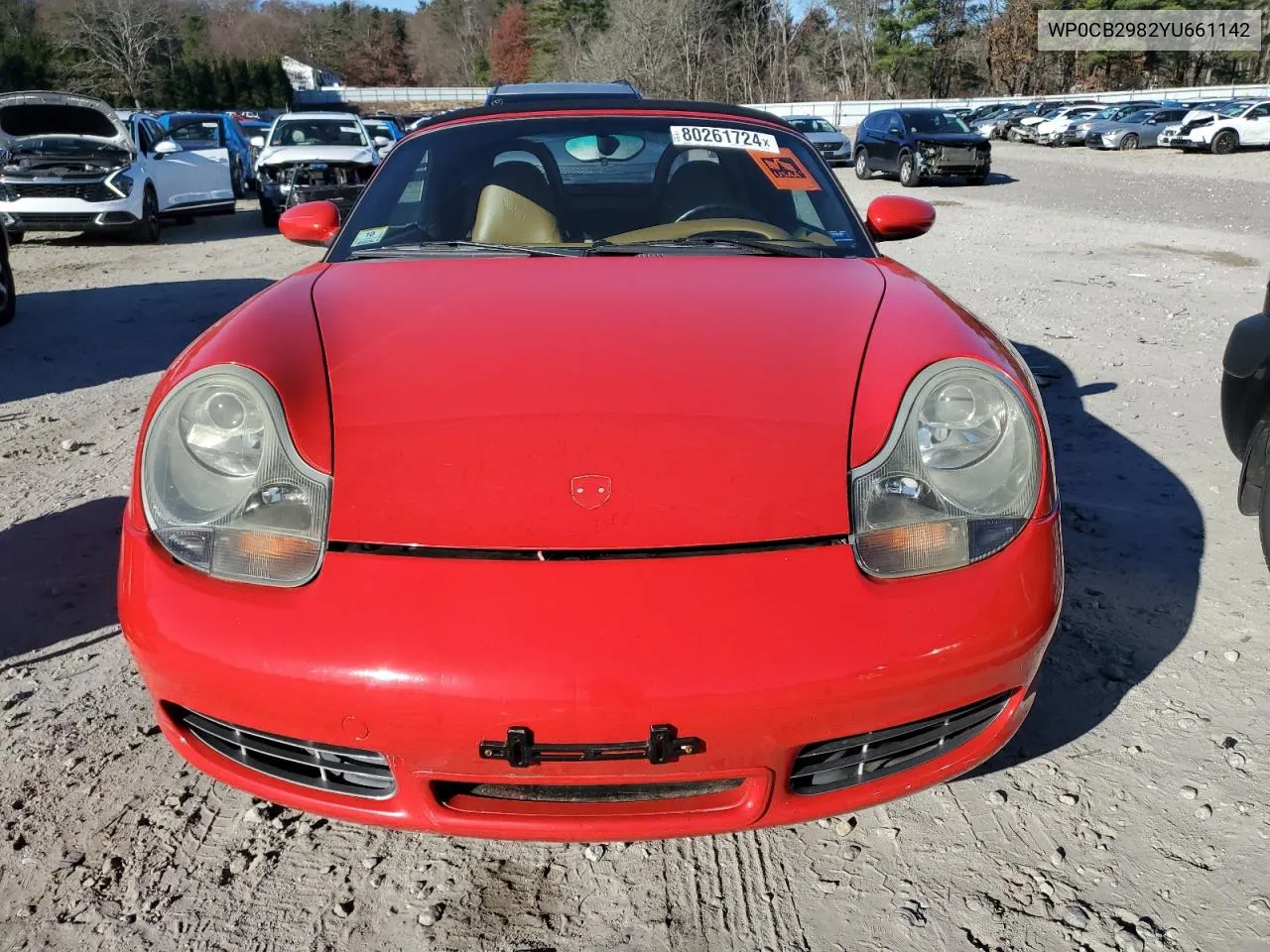 2000 Porsche Boxster S VIN: WP0CB2982YU661142 Lot: 80261724