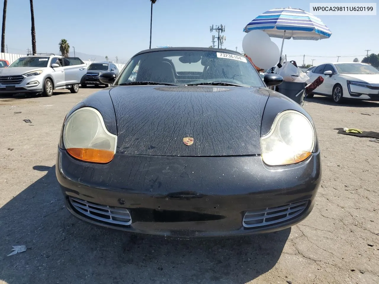 2001 Porsche Boxster VIN: WP0CA29811U620199 Lot: 73236104