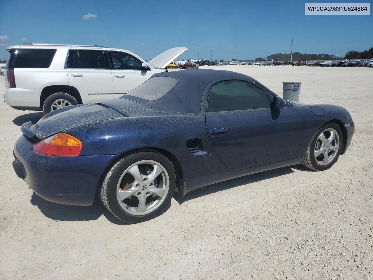 2001 Porsche Boxster VIN: WP0CA29831U624884 Lot: 74779824