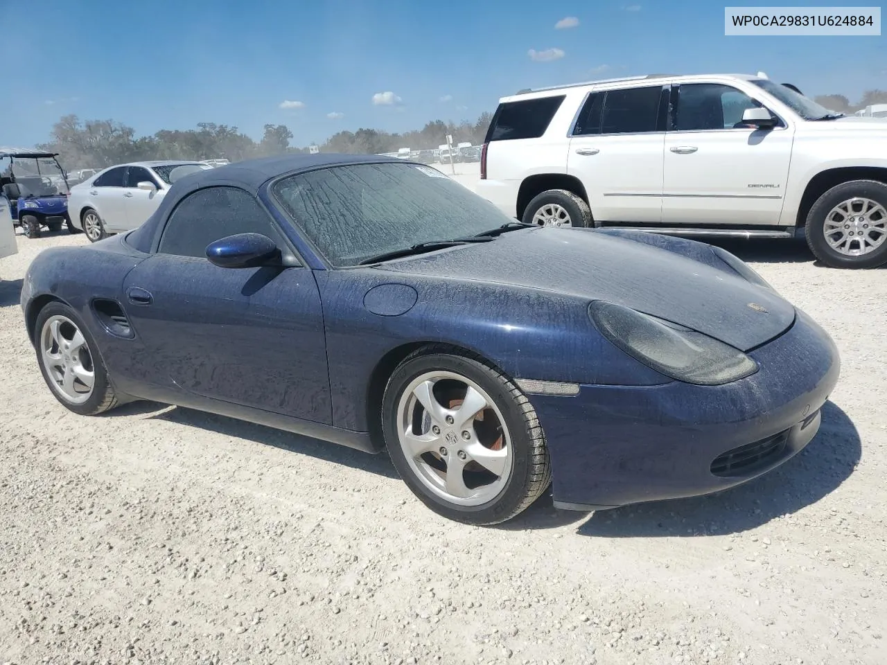 2001 Porsche Boxster VIN: WP0CA29831U624884 Lot: 74779824