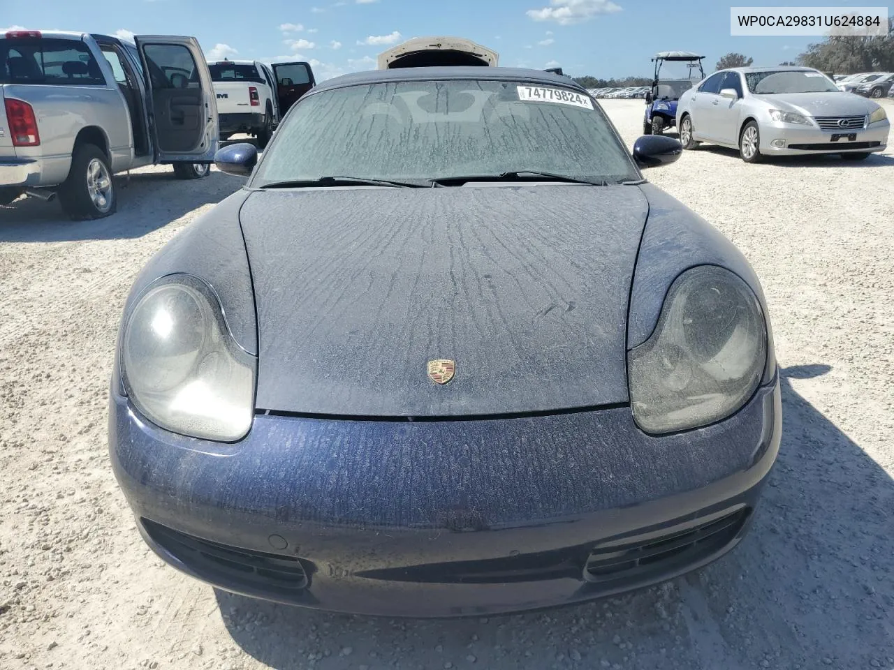 2001 Porsche Boxster VIN: WP0CA29831U624884 Lot: 74779824