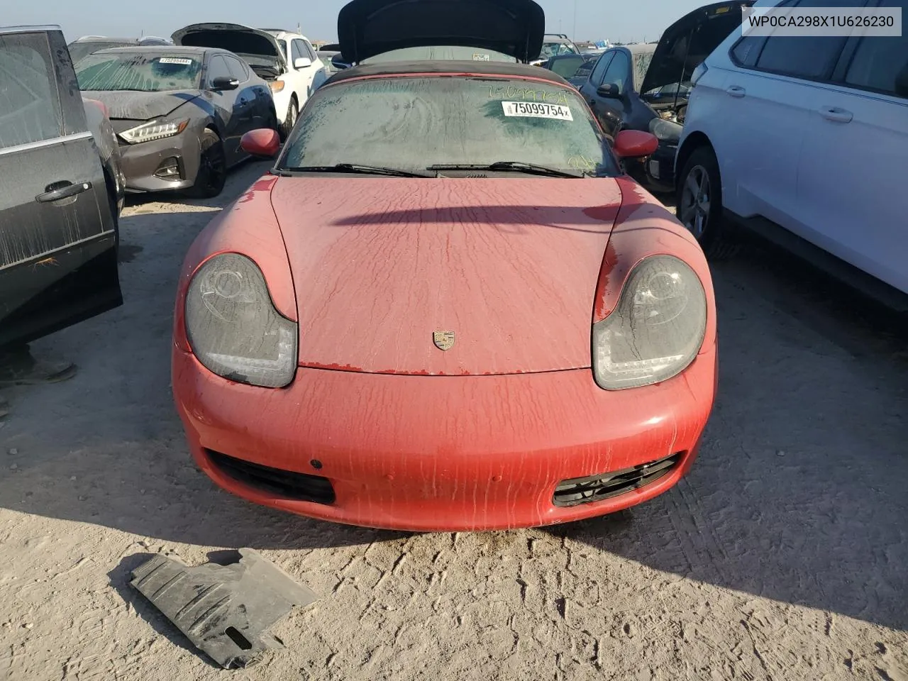 2001 Porsche Boxster VIN: WP0CA298X1U626230 Lot: 75099754