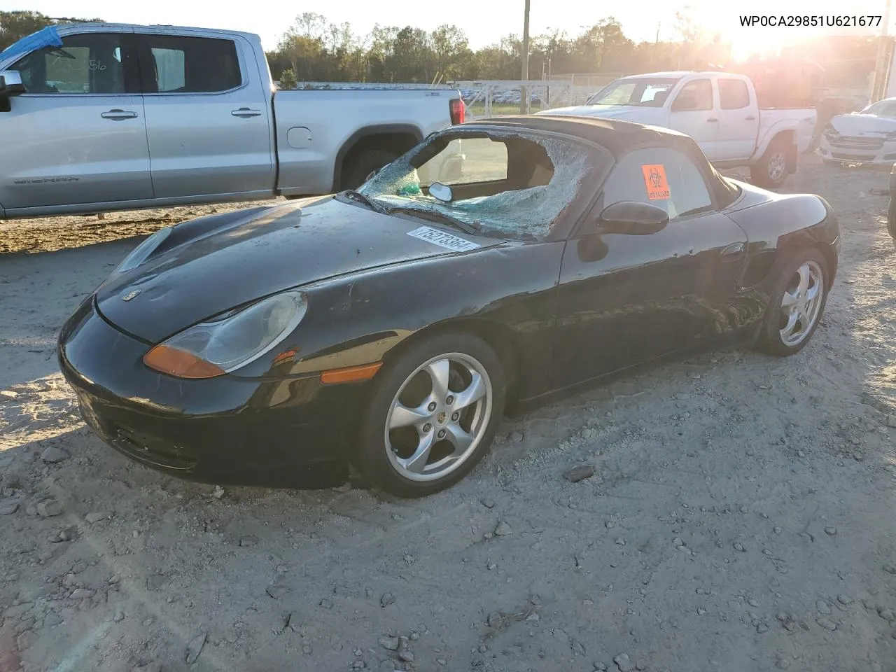 2001 Porsche Boxster VIN: WP0CA29851U621677 Lot: 75273364