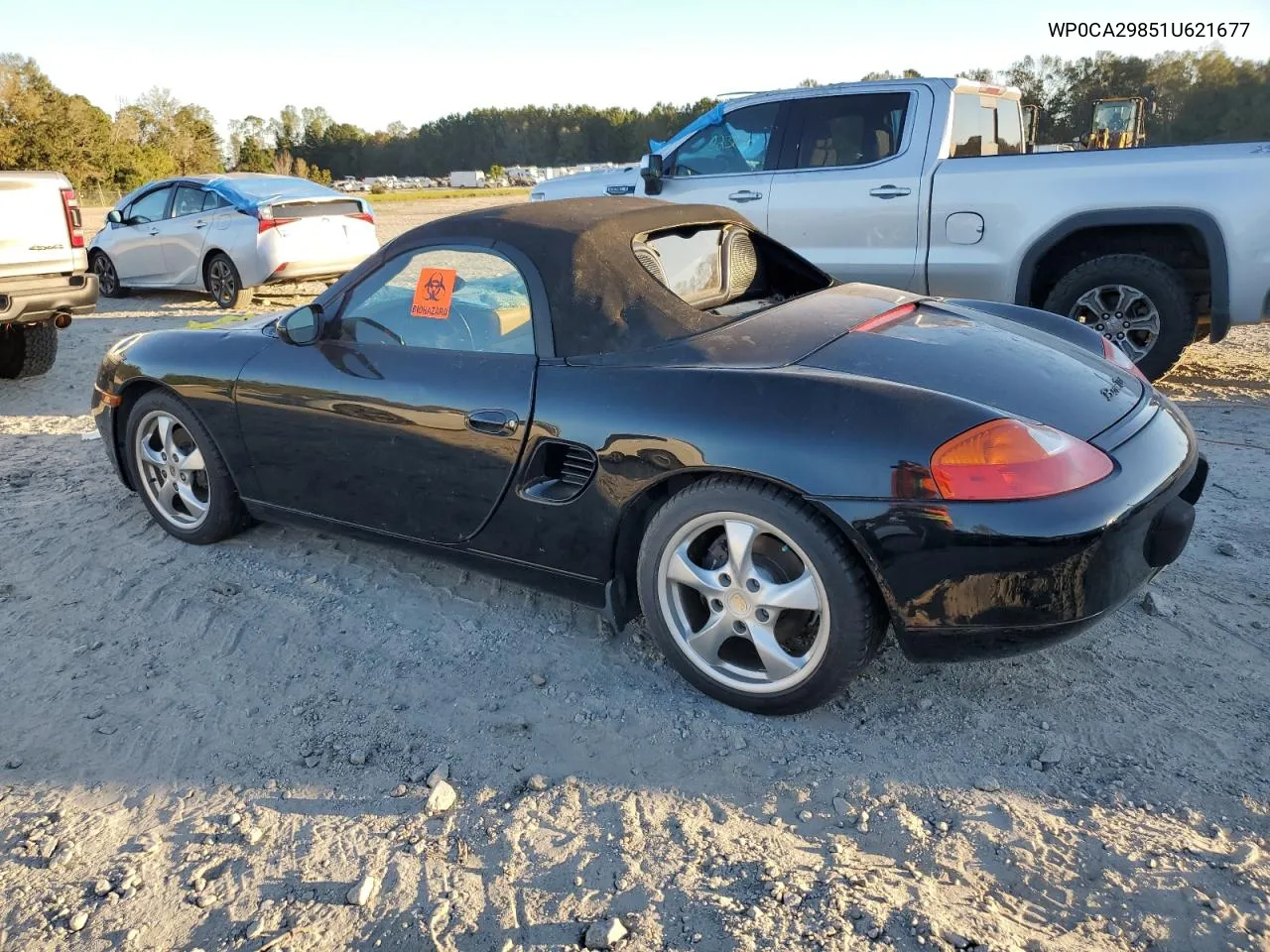 2001 Porsche Boxster VIN: WP0CA29851U621677 Lot: 75273364