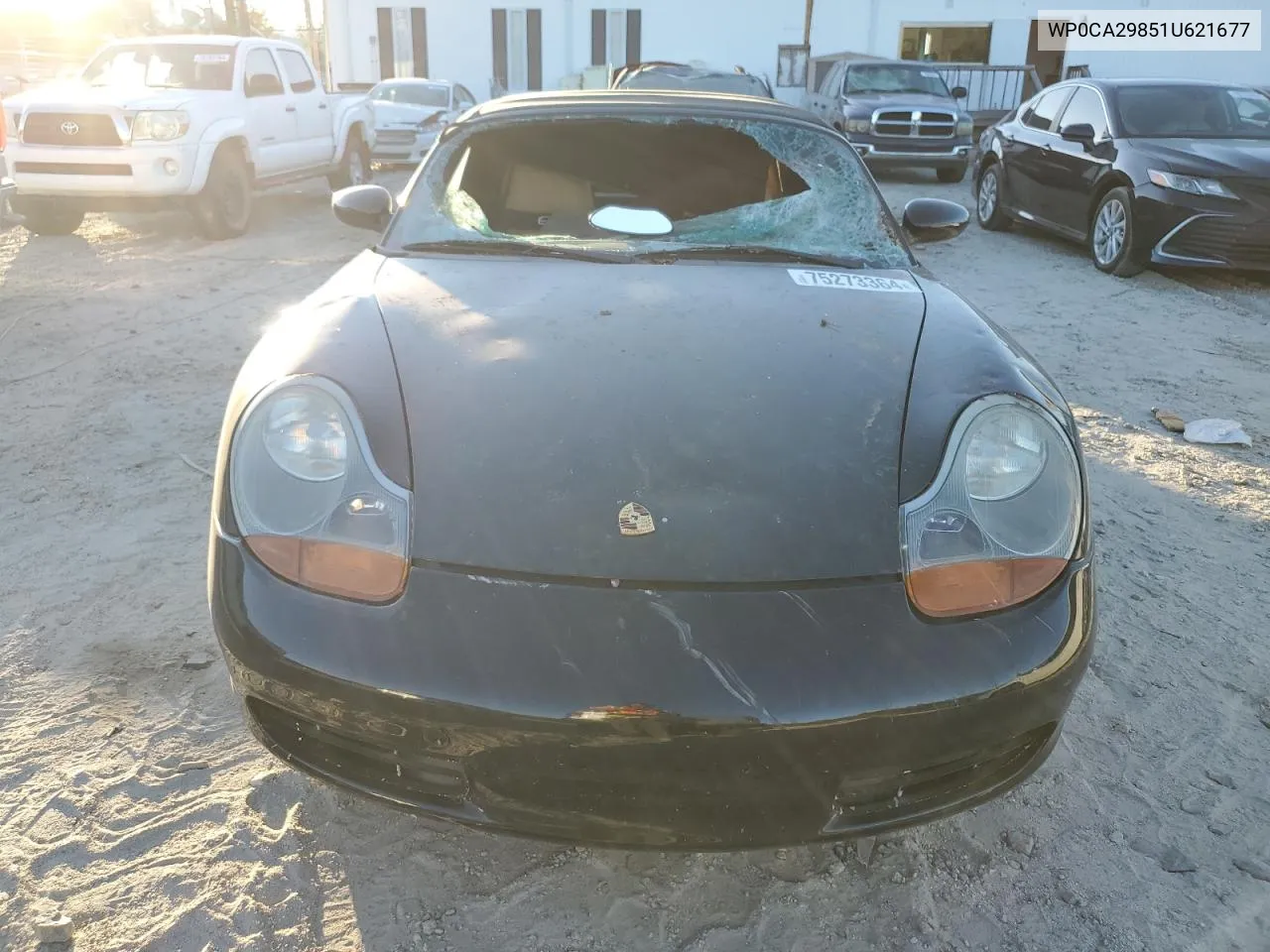 2001 Porsche Boxster VIN: WP0CA29851U621677 Lot: 75273364