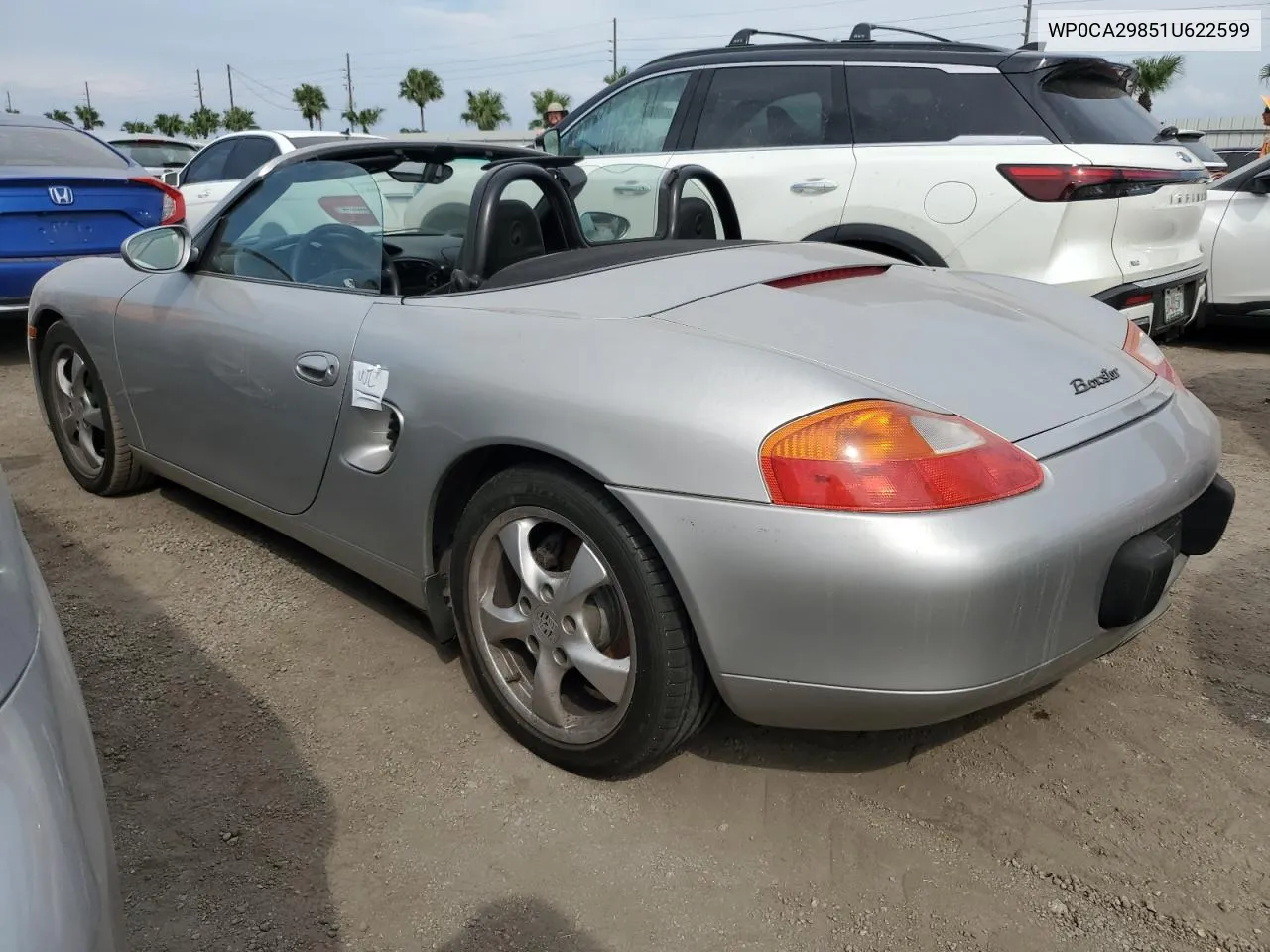 2001 Porsche Boxster VIN: WP0CA29851U622599 Lot: 75466684