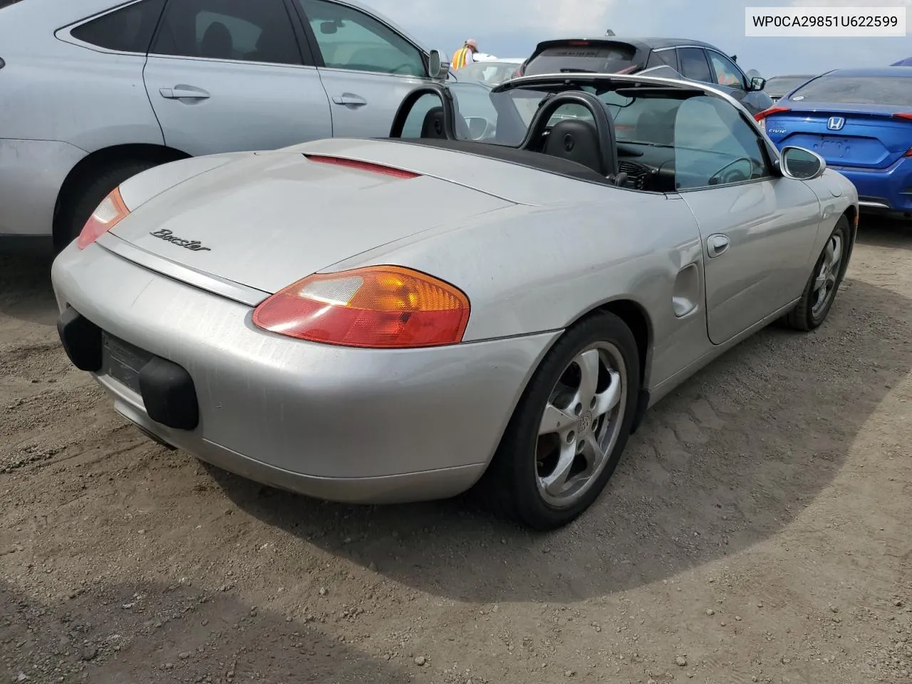 2001 Porsche Boxster VIN: WP0CA29851U622599 Lot: 75466684