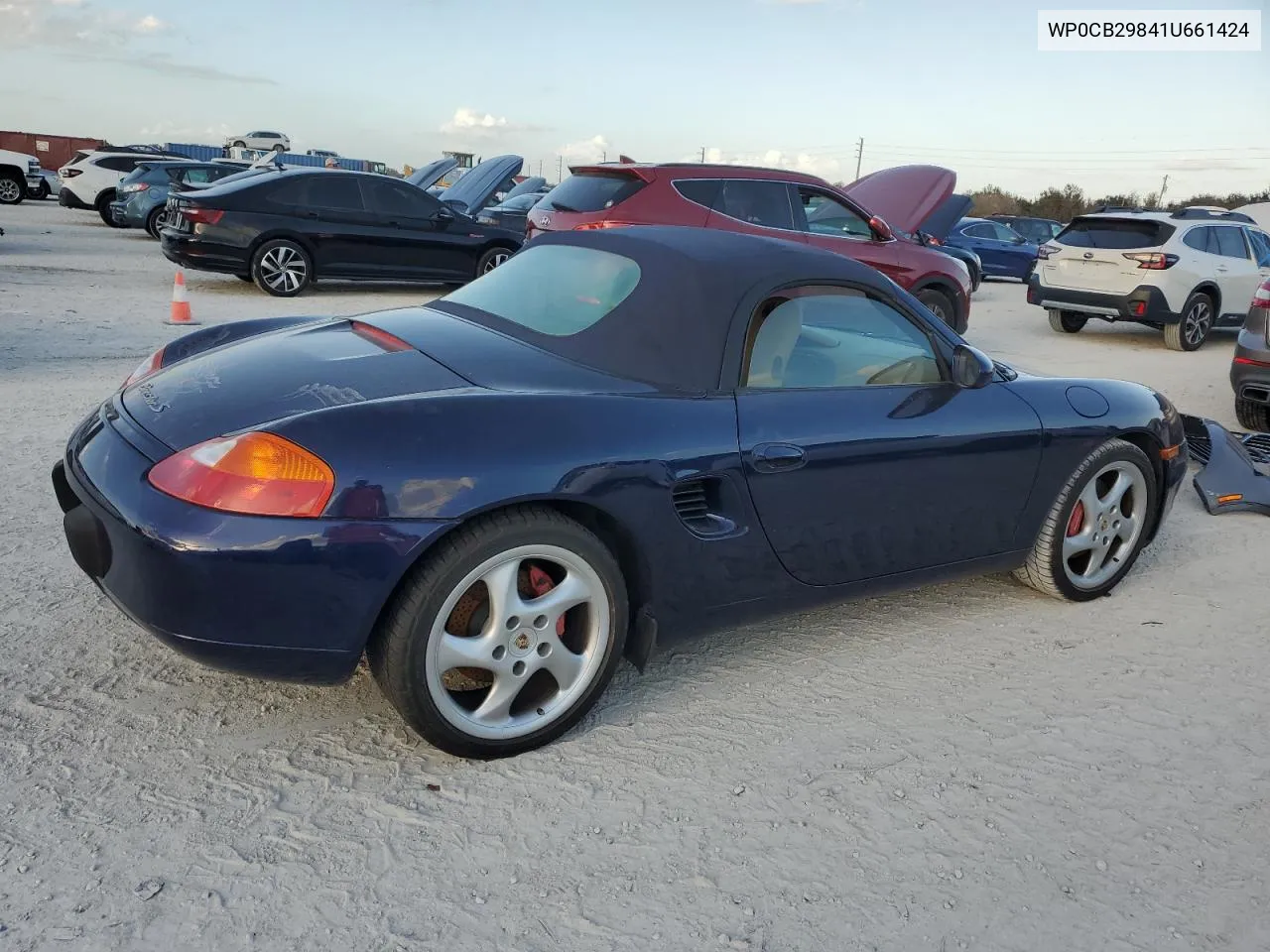 2001 Porsche Boxster S VIN: WP0CB29841U661424 Lot: 77160624