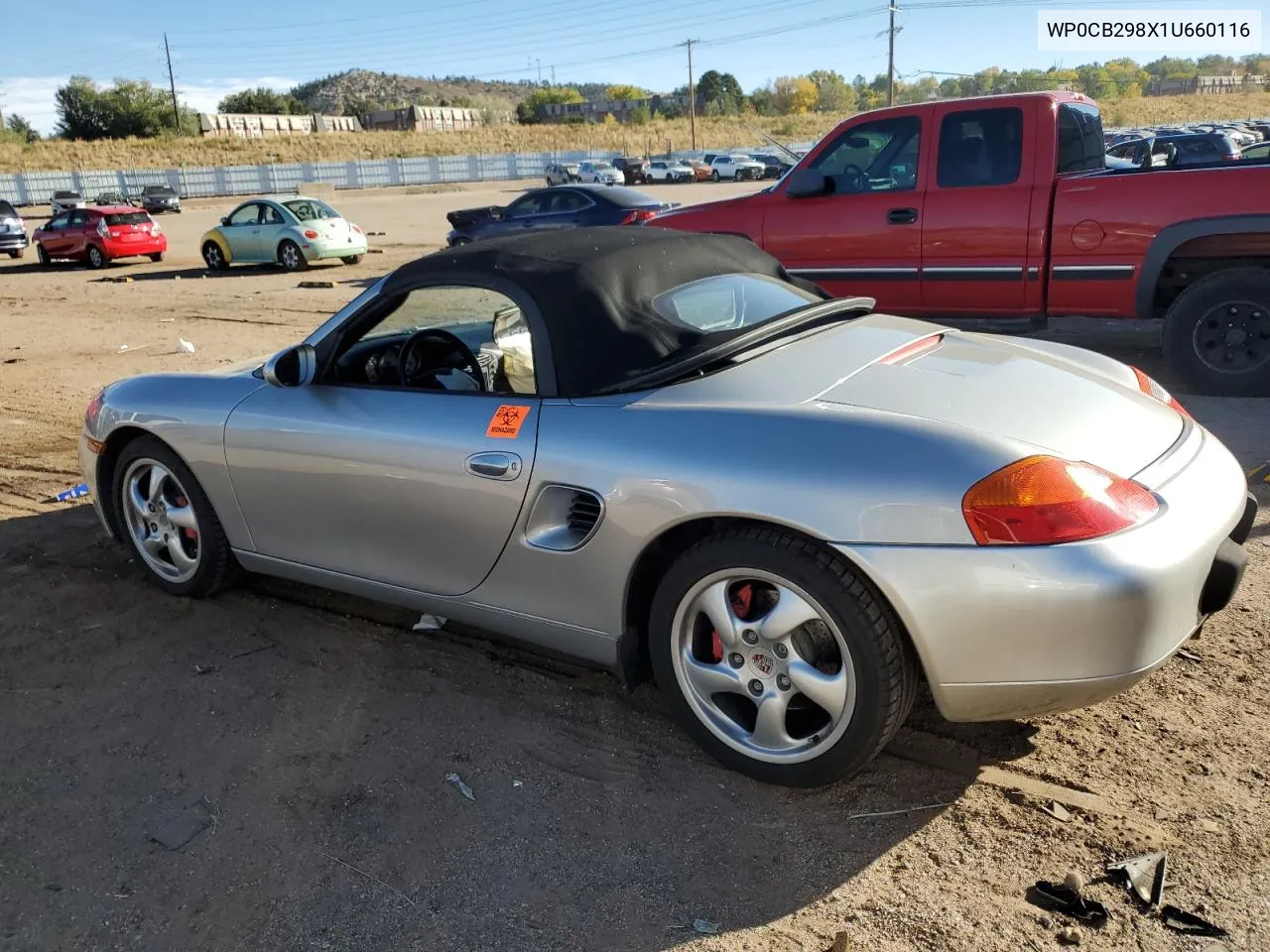 2001 Porsche Boxster S VIN: WP0CB298X1U660116 Lot: 77215834