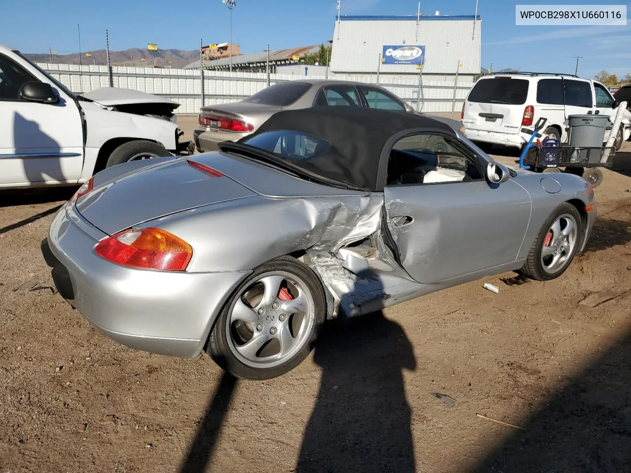 2001 Porsche Boxster S VIN: WP0CB298X1U660116 Lot: 77215834