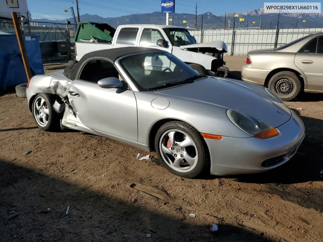 2001 Porsche Boxster S VIN: WP0CB298X1U660116 Lot: 77215834