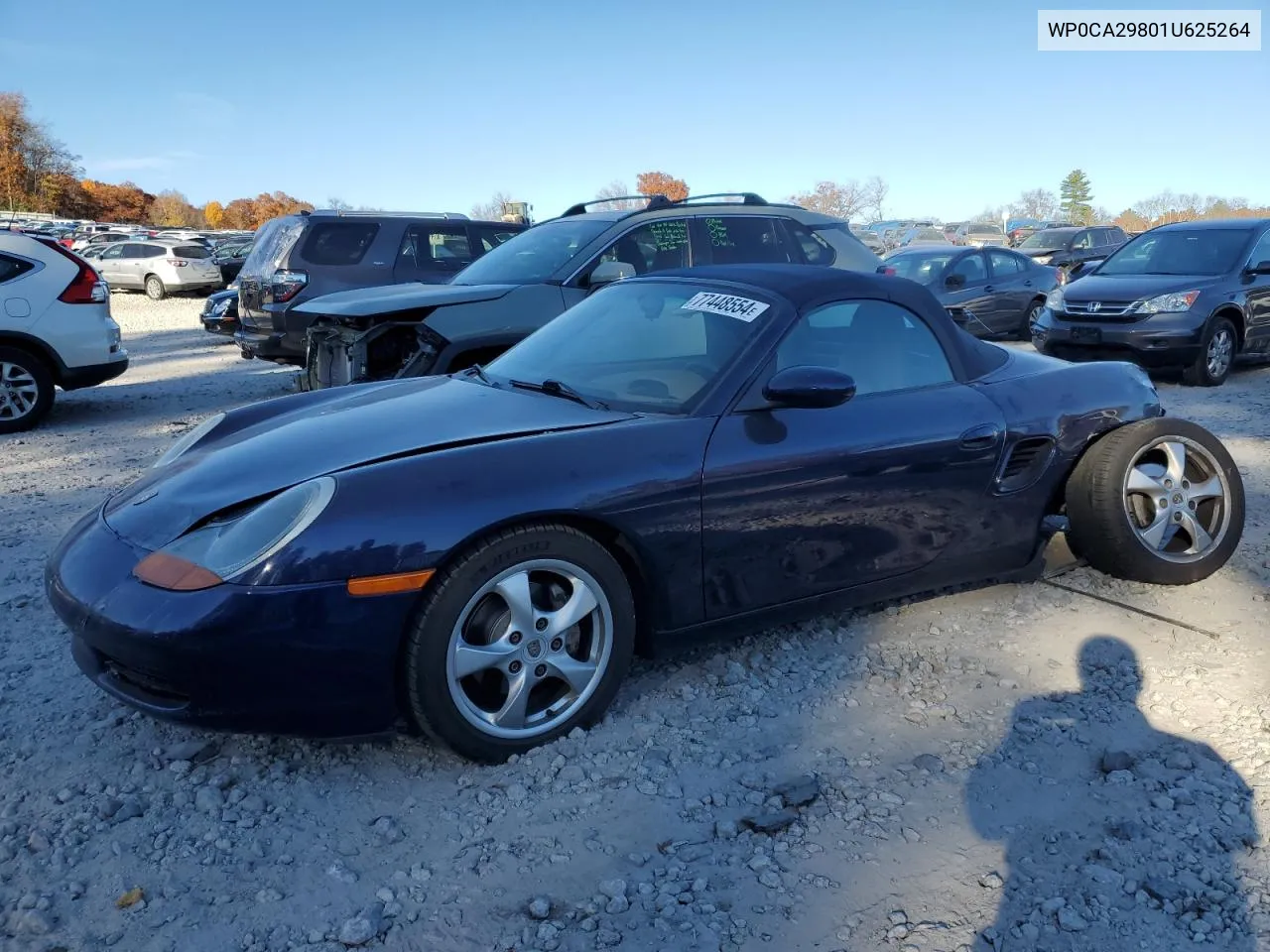 2001 Porsche Boxster VIN: WP0CA29801U625264 Lot: 77448554