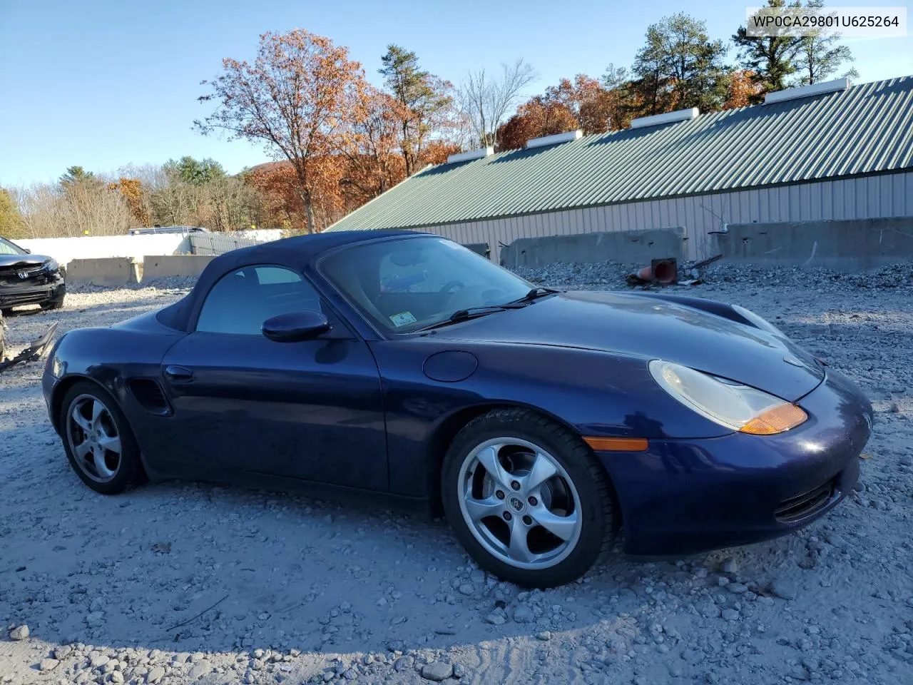 2001 Porsche Boxster VIN: WP0CA29801U625264 Lot: 77448554