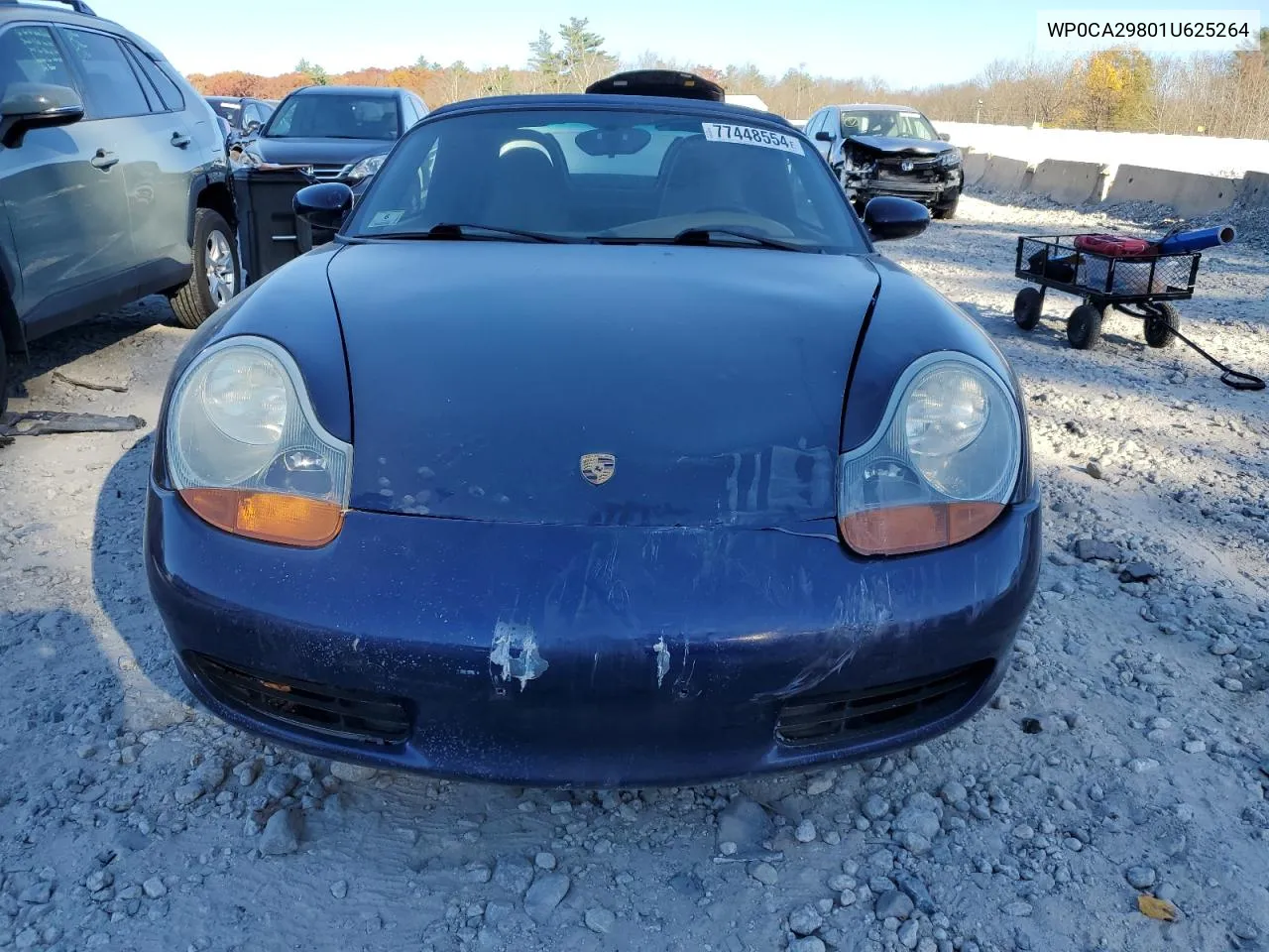 2001 Porsche Boxster VIN: WP0CA29801U625264 Lot: 77448554