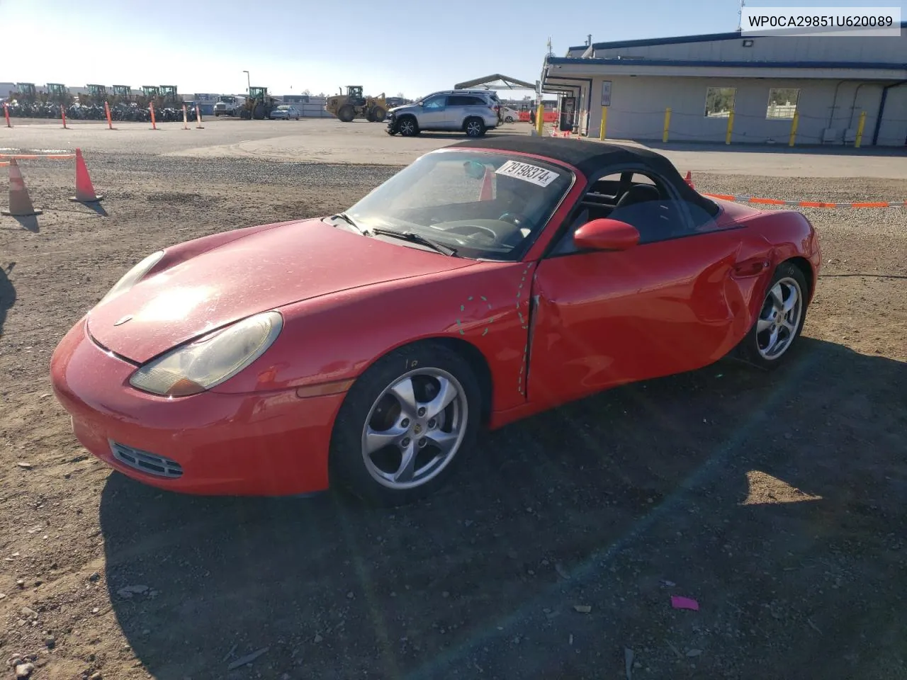 2001 Porsche Boxster VIN: WP0CA29851U620089 Lot: 79198374