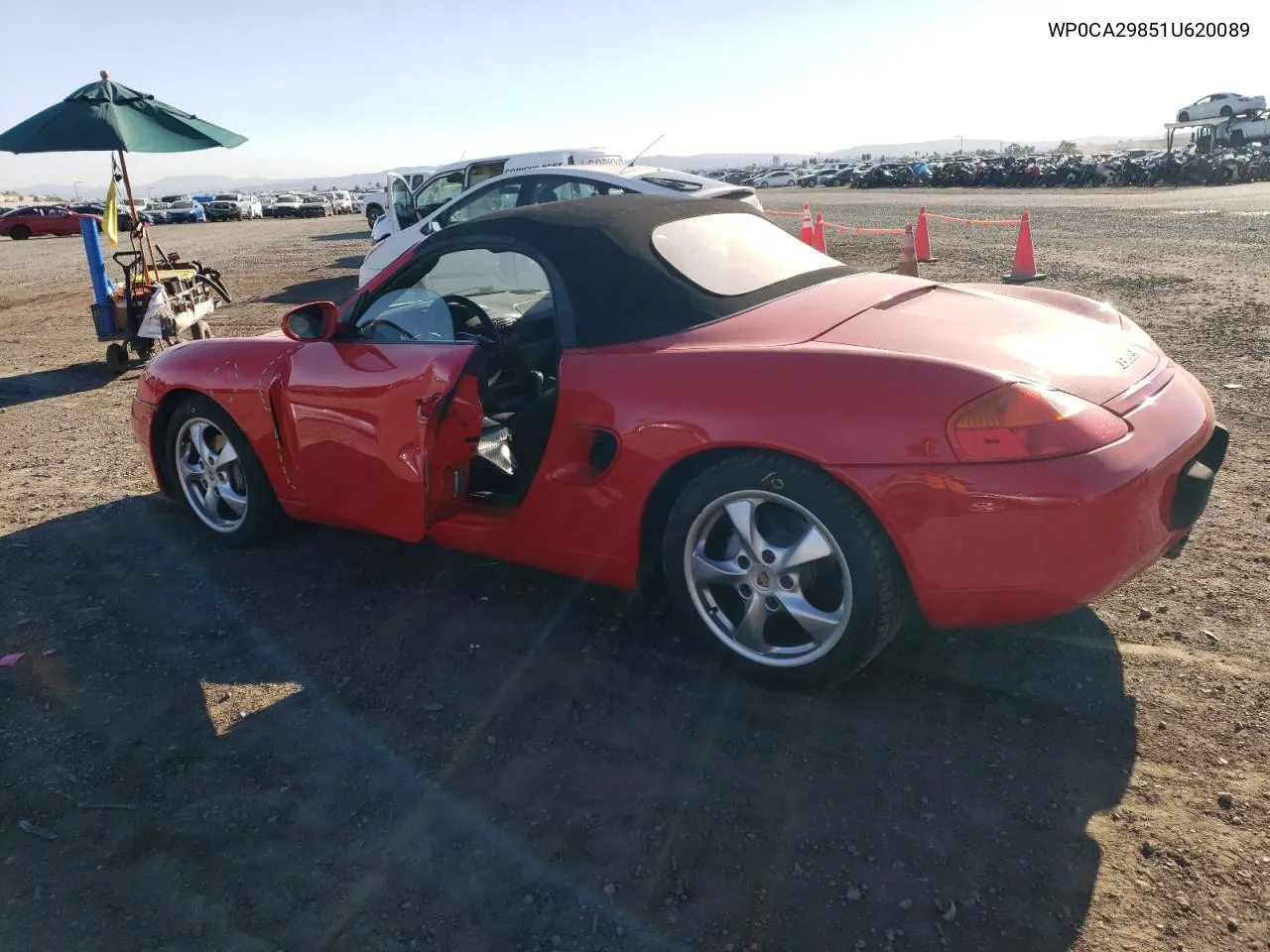 2001 Porsche Boxster VIN: WP0CA29851U620089 Lot: 79198374