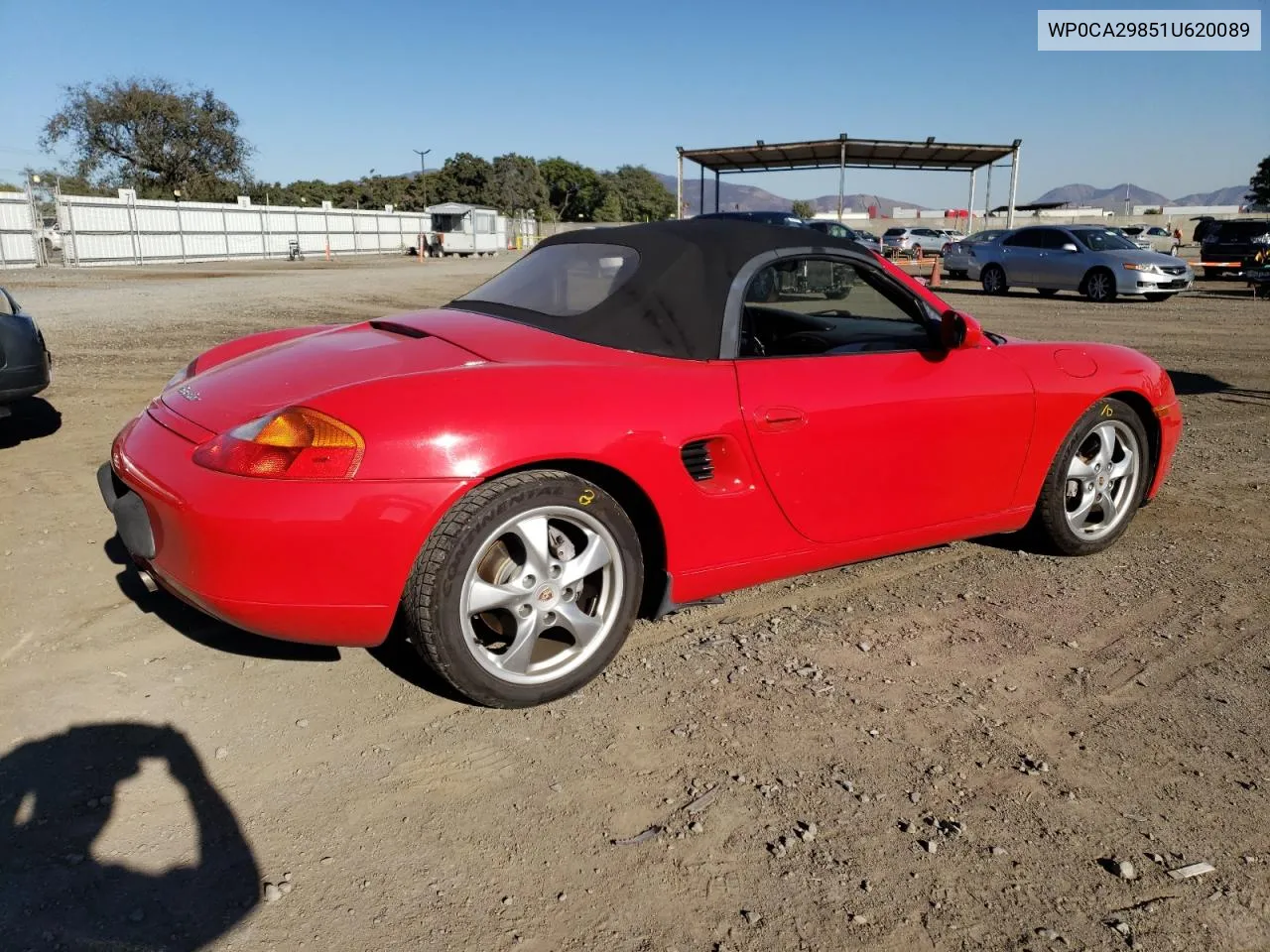 2001 Porsche Boxster VIN: WP0CA29851U620089 Lot: 79198374