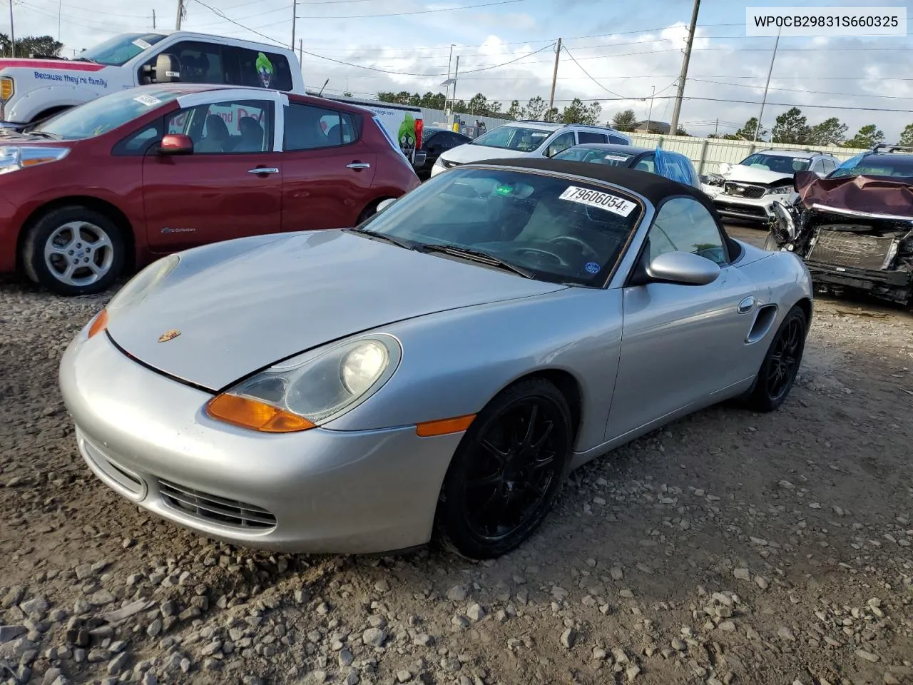 2001 Porsche Boxster S VIN: WP0CB29831S660325 Lot: 79606054