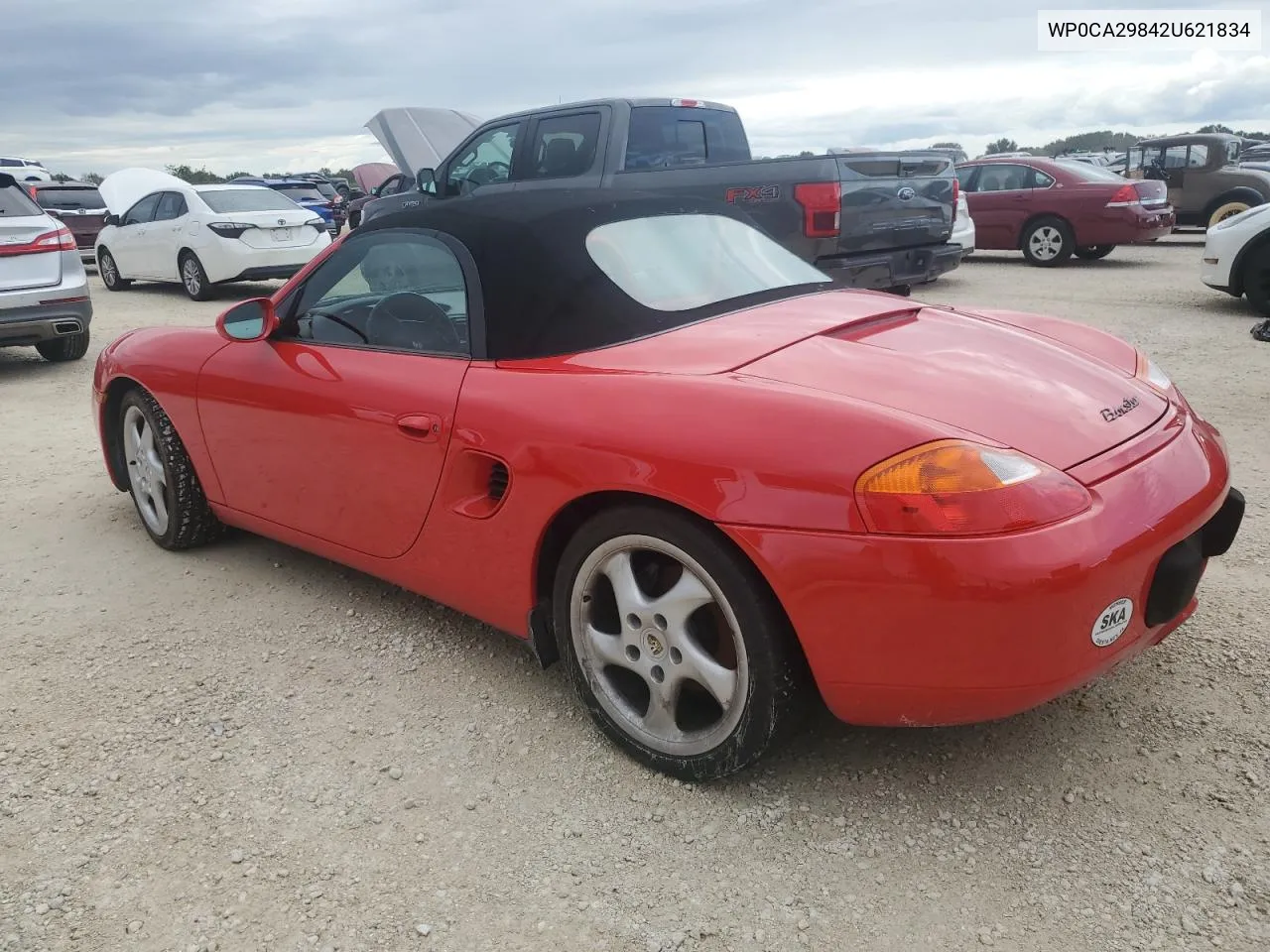 2002 Porsche Boxster VIN: WP0CA29842U621834 Lot: 73979844