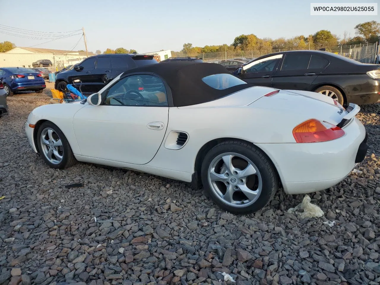 2002 Porsche Boxster VIN: WP0CA29802U625055 Lot: 75728304