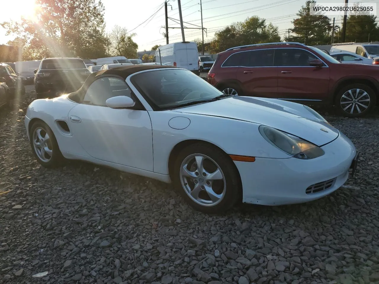 2002 Porsche Boxster VIN: WP0CA29802U625055 Lot: 75728304