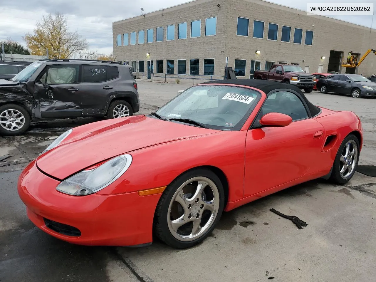 2002 Porsche Boxster VIN: WP0CA29822U620262 Lot: 79241524