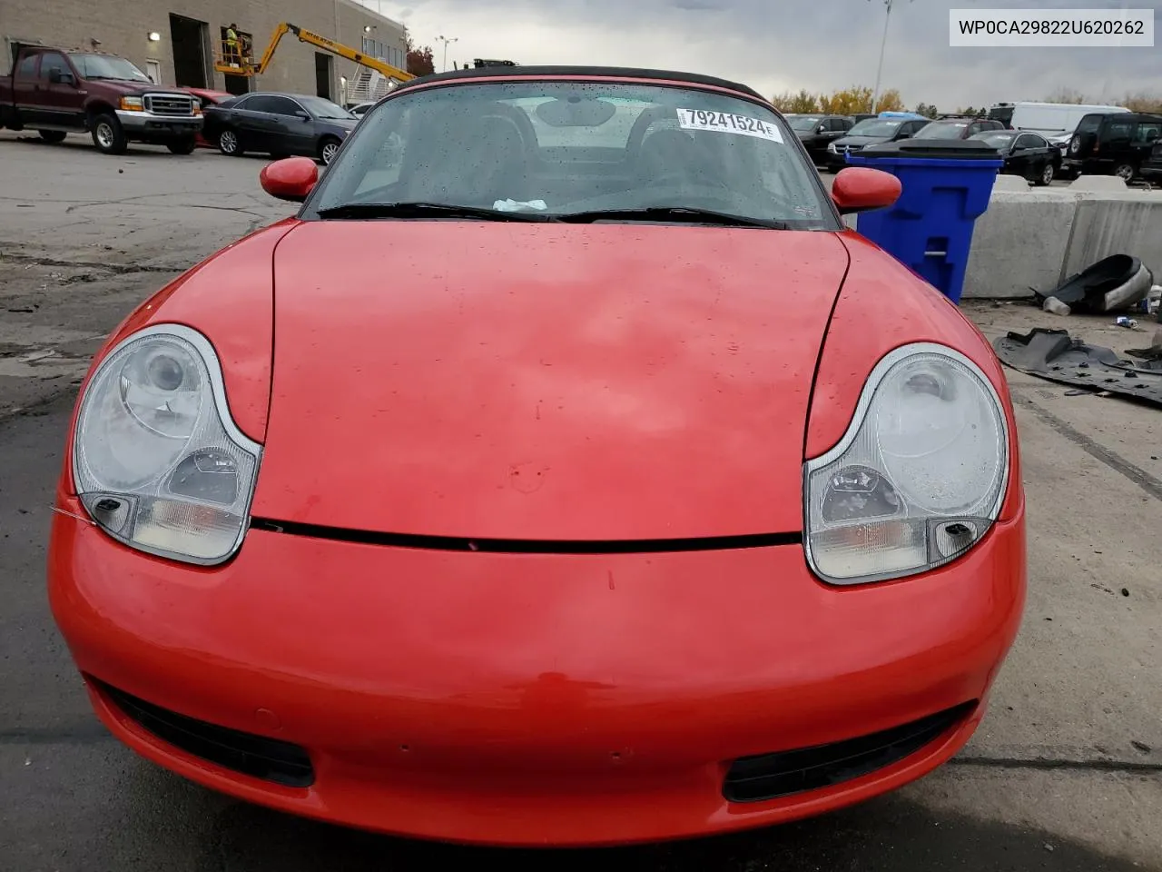 2002 Porsche Boxster VIN: WP0CA29822U620262 Lot: 79241524