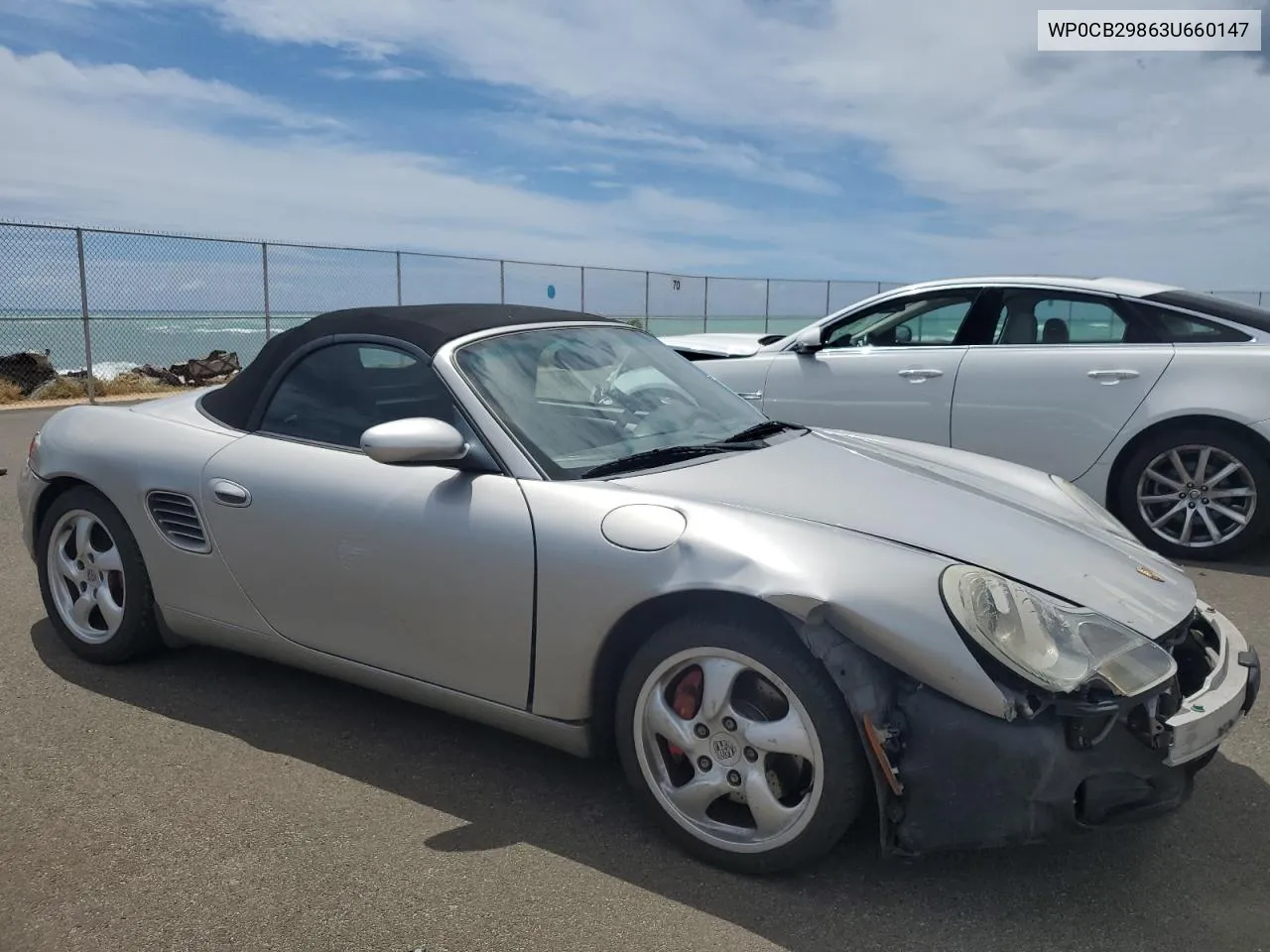 2003 Porsche Boxster S VIN: WP0CB29863U660147 Lot: 72632814