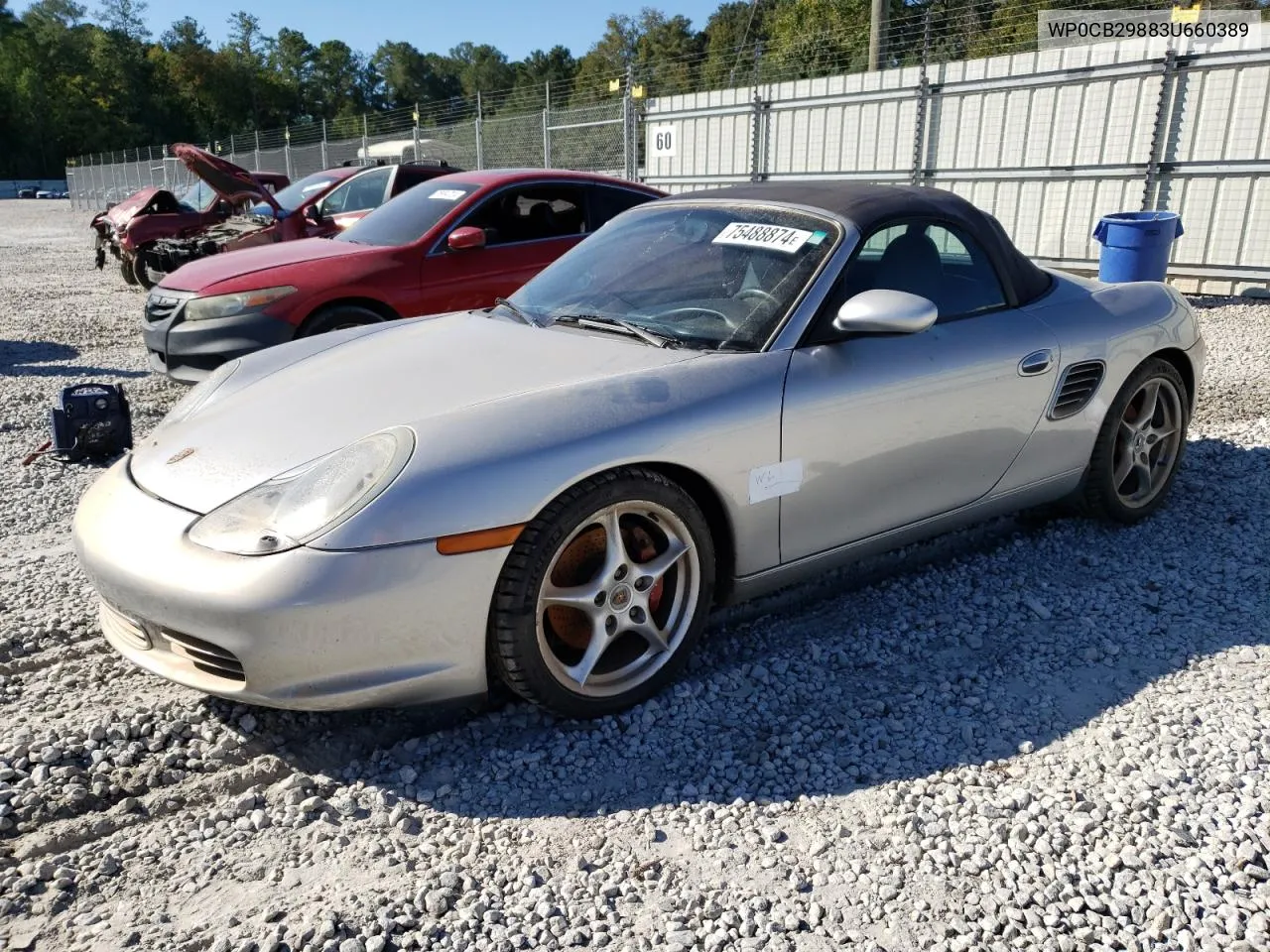 2003 Porsche Boxster S VIN: WP0CB29883U660389 Lot: 75488874