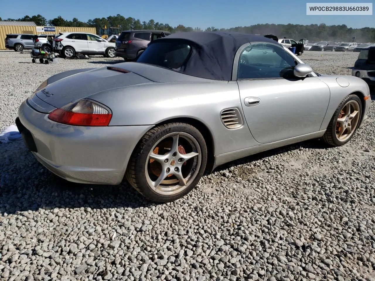 2003 Porsche Boxster S VIN: WP0CB29883U660389 Lot: 75488874