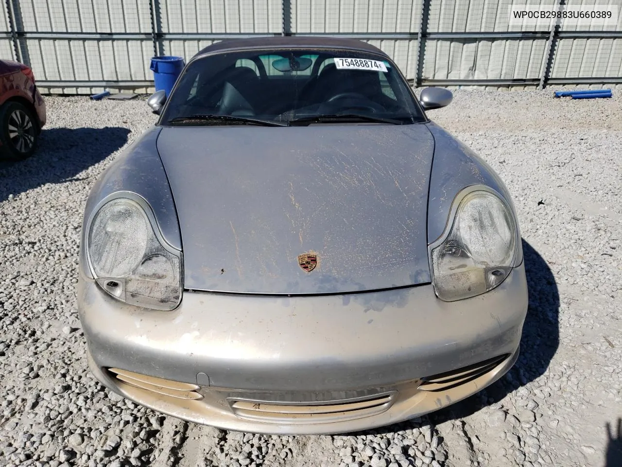 2003 Porsche Boxster S VIN: WP0CB29883U660389 Lot: 75488874