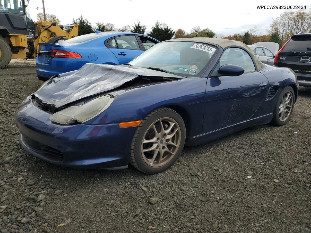 2003 Porsche Boxster VIN: WP0CA29823U622434 Lot: 78129864