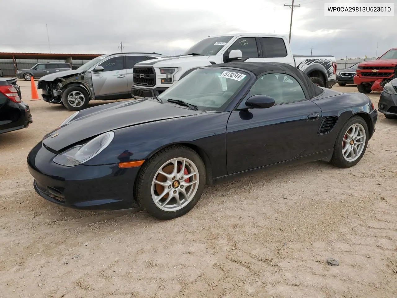 2003 Porsche Boxster VIN: WP0CA29813U623610 Lot: 79182614