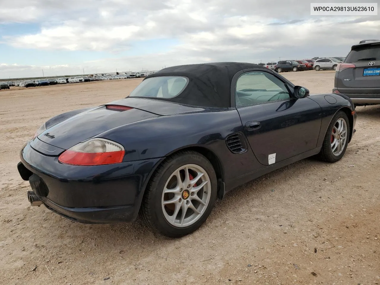 2003 Porsche Boxster VIN: WP0CA29813U623610 Lot: 79182614