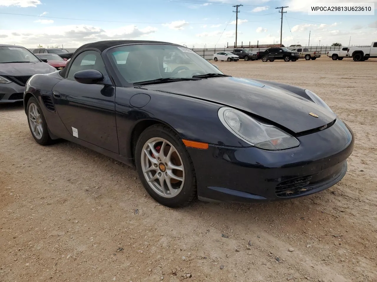 2003 Porsche Boxster VIN: WP0CA29813U623610 Lot: 79182614