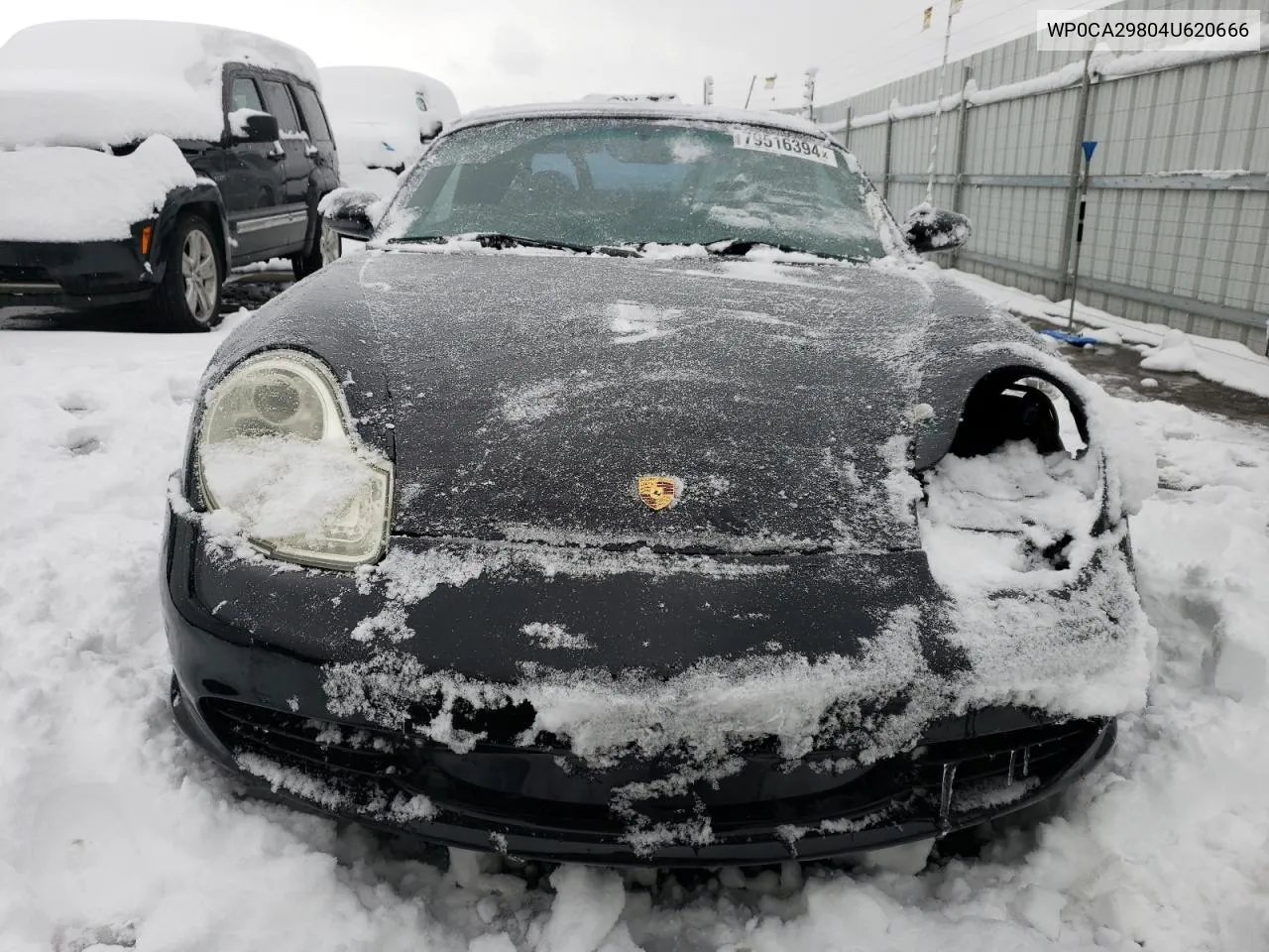 2004 Porsche Boxster VIN: WP0CA29804U620666 Lot: 79516394