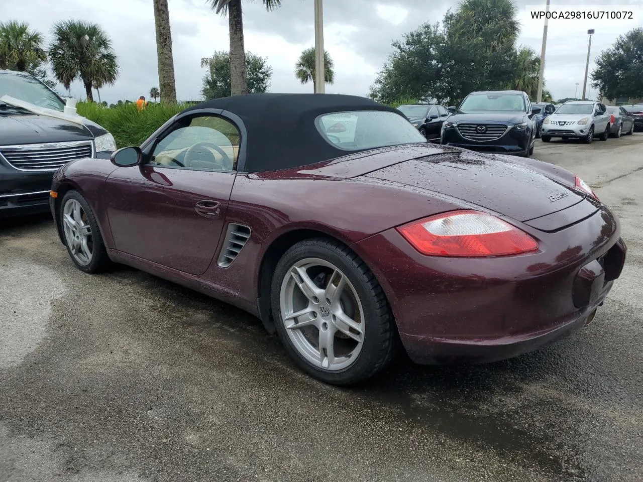 2006 Porsche Boxster VIN: WP0CA29816U710072 Lot: 74337754