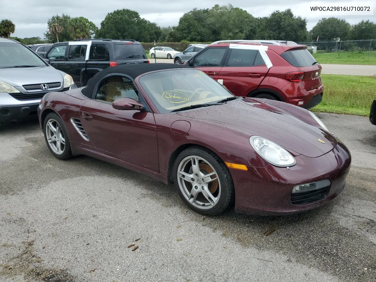 2006 Porsche Boxster VIN: WP0CA29816U710072 Lot: 74337754