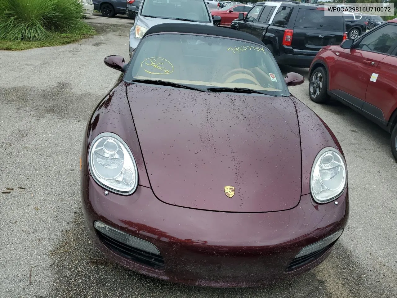 2006 Porsche Boxster VIN: WP0CA29816U710072 Lot: 74337754