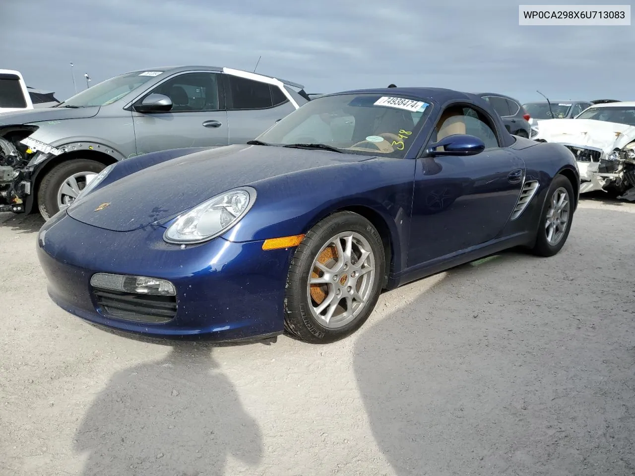 2006 Porsche Boxster VIN: WP0CA298X6U713083 Lot: 74938474