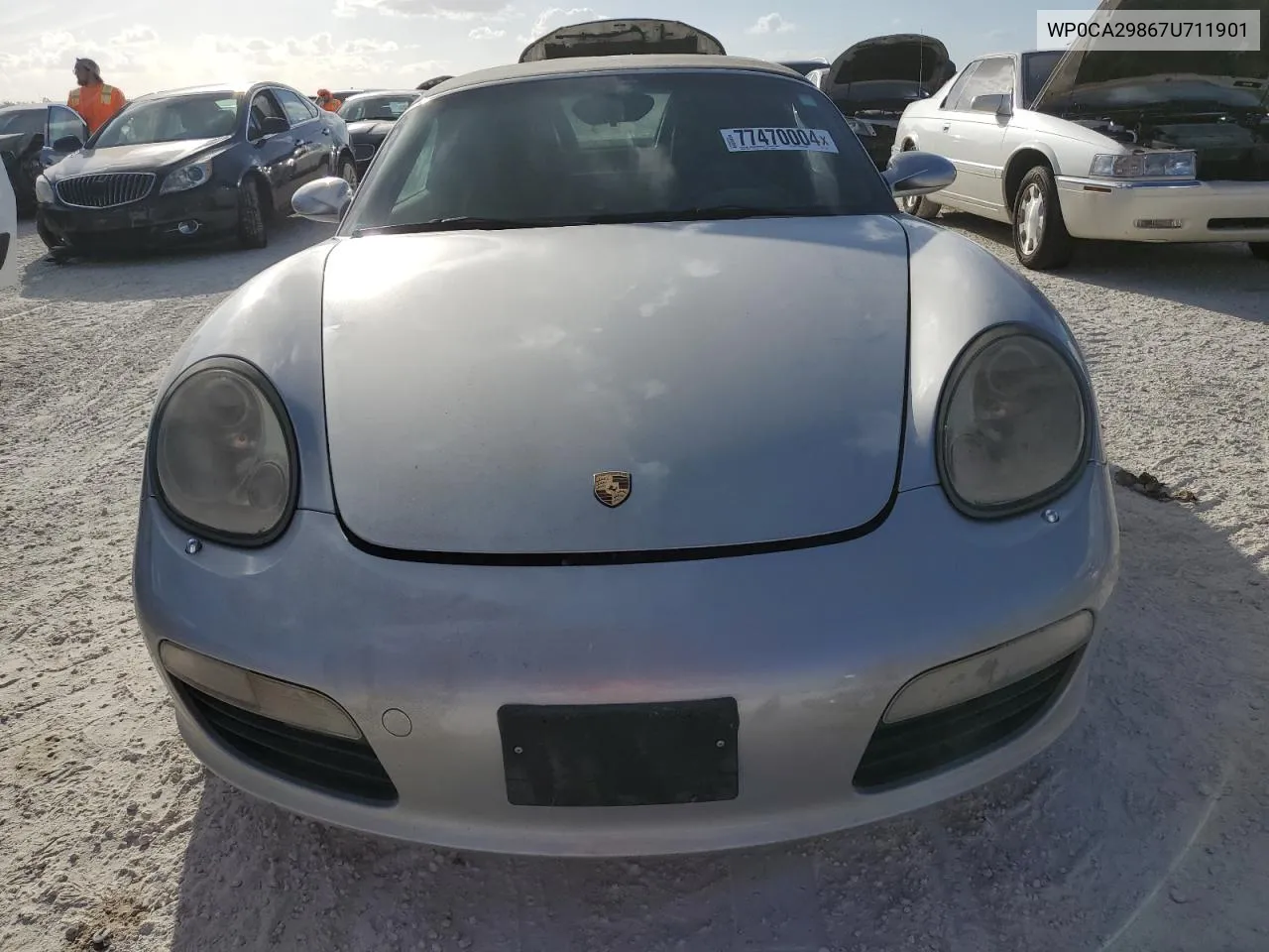 2007 Porsche Boxster VIN: WP0CA29867U711901 Lot: 77470004