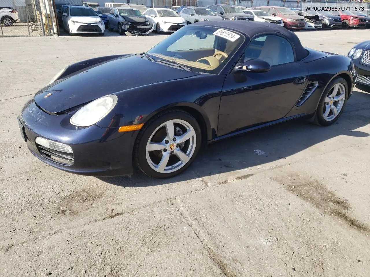 2007 Porsche Boxster VIN: WP0CA29887U711673 Lot: 77713664