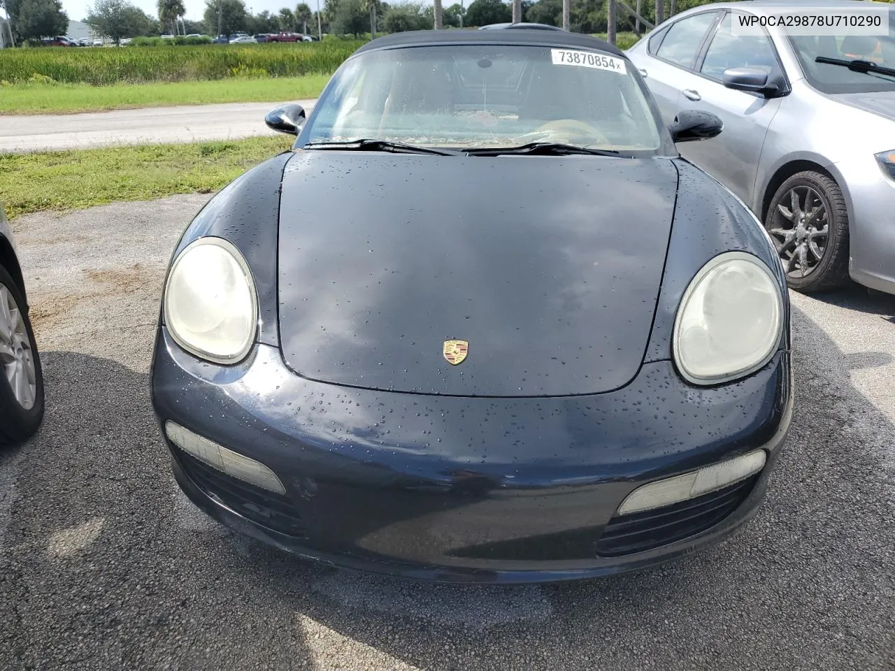 2008 Porsche Boxster VIN: WP0CA29878U710290 Lot: 73870854