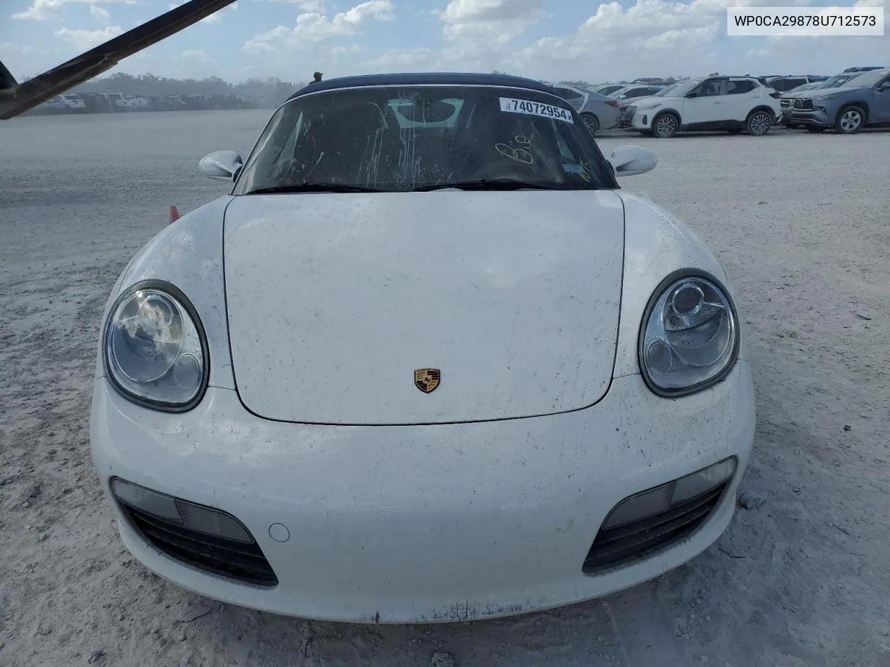 2008 Porsche Boxster VIN: WP0CA29878U712573 Lot: 74072954