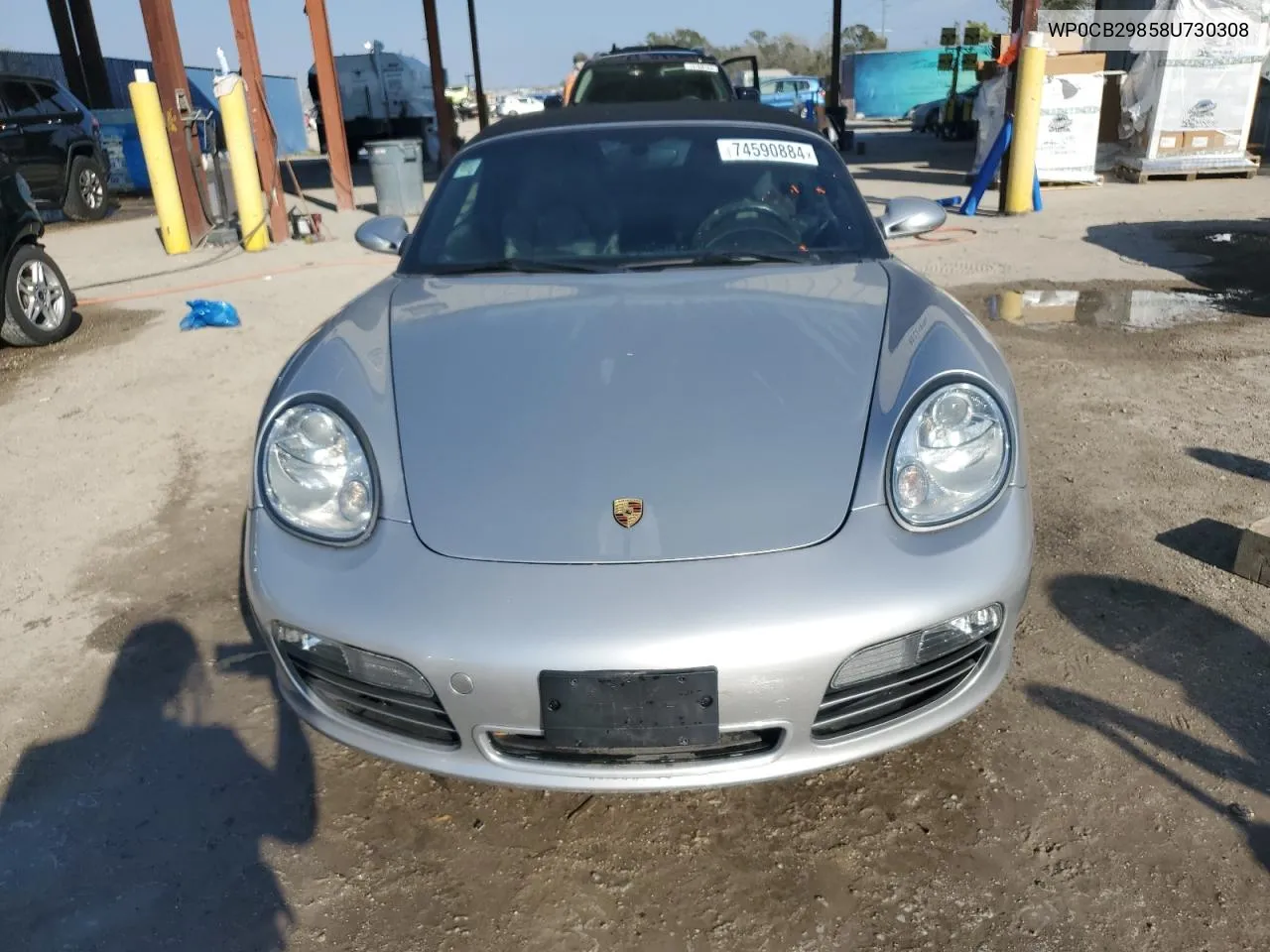 2008 Porsche Boxster S VIN: WP0CB29858U730308 Lot: 74590884