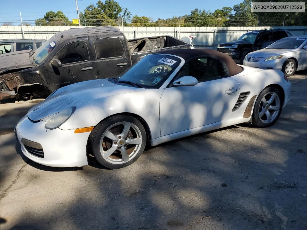 2008 Porsche Boxster VIN: WP0CA29828U712528 Lot: 76091634