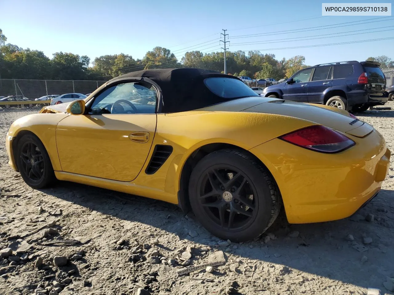 2009 Porsche Boxster VIN: WP0CA29859S710138 Lot: 75096664